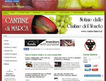 Tablet Screenshot of cantinedimarca.it